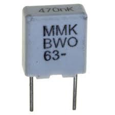 MMK5474K63J02L4BULK  Film Capacitors 63volts 0.47uF 10% Kemet